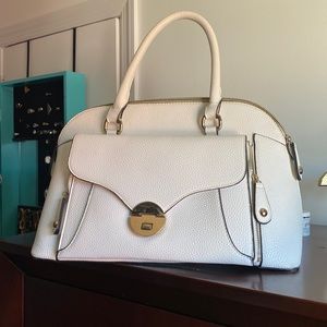 Black Rivet Medium to Large Leather Tote Bag